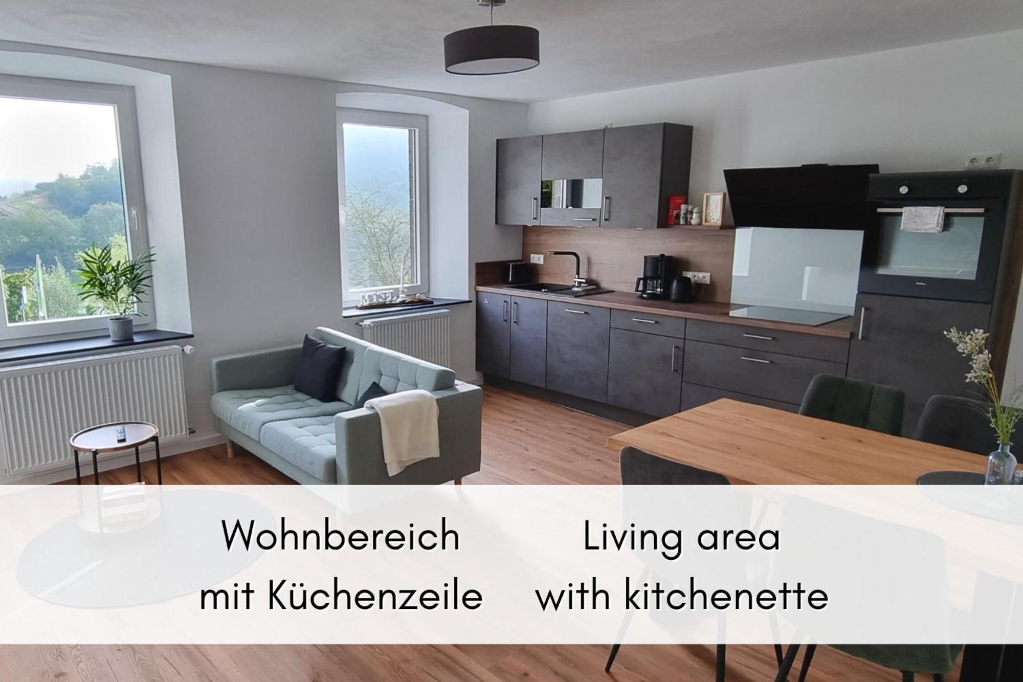 Апартаменты Winzerhaus Am Calmont - Terrasse Der Ruhe Бремм Экстерьер фото