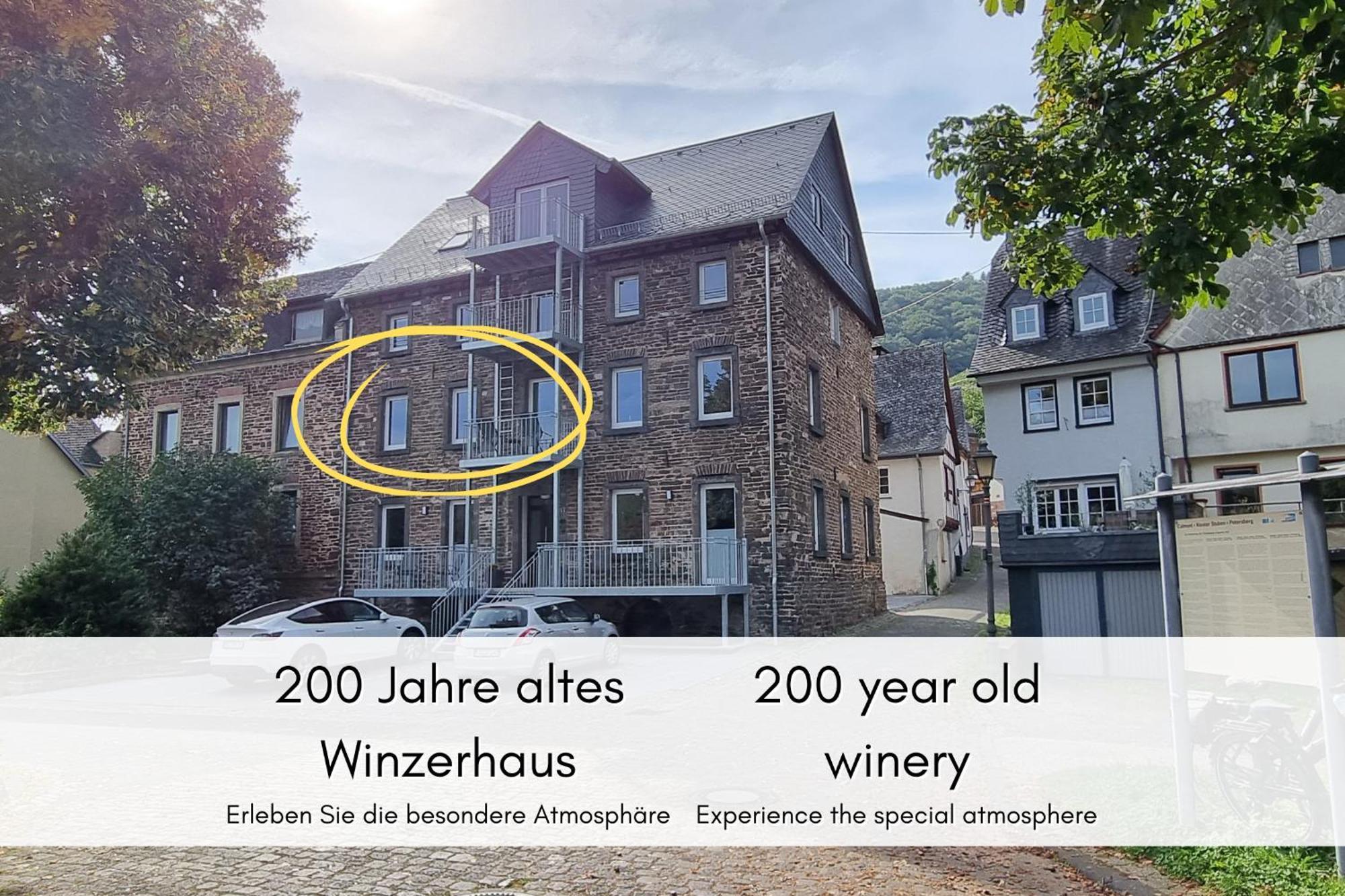 Апартаменты Winzerhaus Am Calmont - Terrasse Der Ruhe Бремм Экстерьер фото